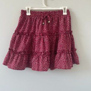 Tiered Ruffle Mini Skirt
